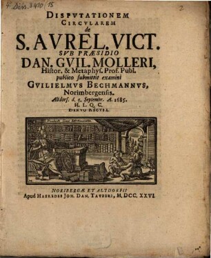Disp. circ. de S. Aurelio Victore