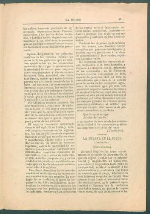 La suerte en el juego - (Continuación) : (Traducción)