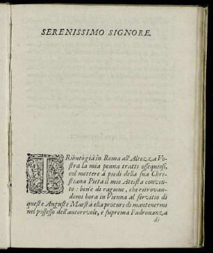 Serenissimo Signore