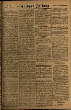 Zweite Ausgabe vom Samstag, den 12. Juni 1920.