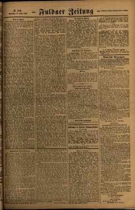 Zweite Ausgabe vom Samstag, den 12. Juni 1920.