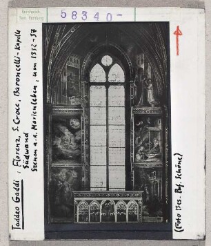 Taddeo Gaddi: Florenz, S. Croce, Baroncelli-Kapelle, Südwand, Marienleben