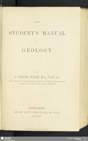 The student's manual of geology