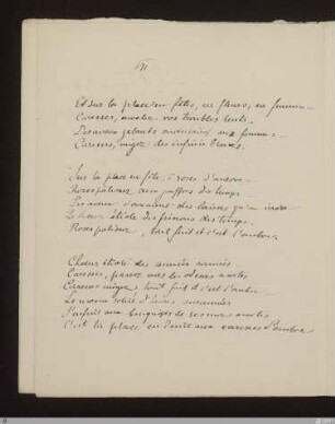 VII. Et sur la place en fêtes, en fleurs, en femmes