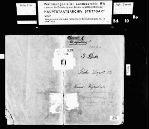 Gesamtregister zu den Bänden 11 - 17 der 3. Batterie