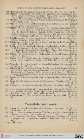 Volkslieder und Sagen (Nr.393-480)