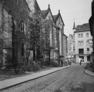 Meißen. Frauenkirche (1450/1520). Teilansicht von Süden