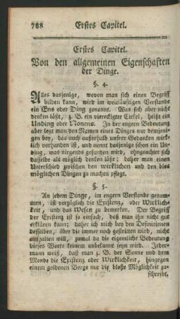 Erstes Capitel. Von den allgemeinen Eigenschaften.