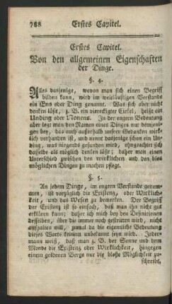 Erstes Capitel. Von den allgemeinen Eigenschaften.