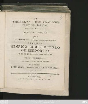 Disputatio 2: De Verisimillima Librvm Ionae Interpretandi Ratione