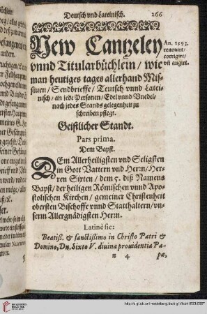 New Cantzley und Titularbüchlein