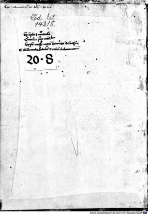 Stephanus de Borbone. Exempla. Homiliar. Henricus de Langenstein - BSB Clm 14218
