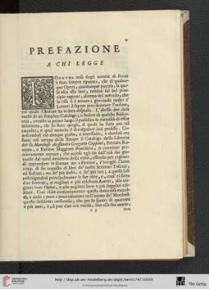 Prefazione a chi legge