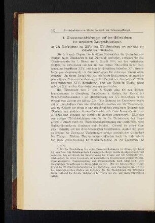 4. Truppenverschiebungen auf den Eisenbahnen des westlichen Kriegsschauplatzes.