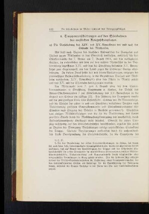 4. Truppenverschiebungen auf den Eisenbahnen des westlichen Kriegsschauplatzes.