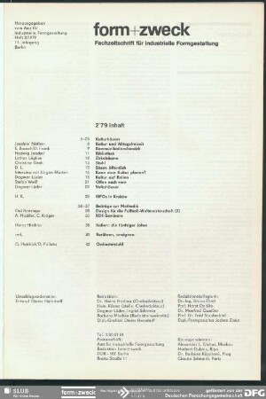 11.1979,2: Form + Zweck