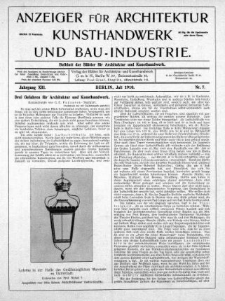 Nr. 7, Juli 1910