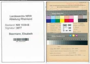 Entnazifizierung Elisabeth Beermann , geb. 21.09.1893 (Lehrerin)