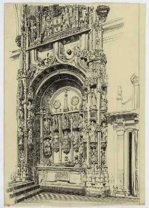 Sta. Cruz zu Coimbra, Grabmal König Sancho's I.