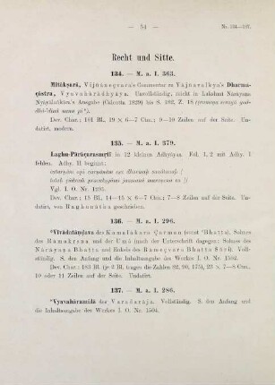 54-62, Recht und Sitte (Nr. 134-140)