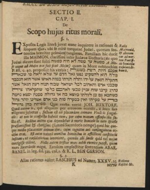 Cap. I. De Scopo hujus ritus morali