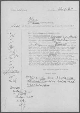 Schelkingen-Weiler (Blaubeuren): Inspektionsbericht 1964