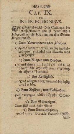Cap. IX. De Interjectionibvs.