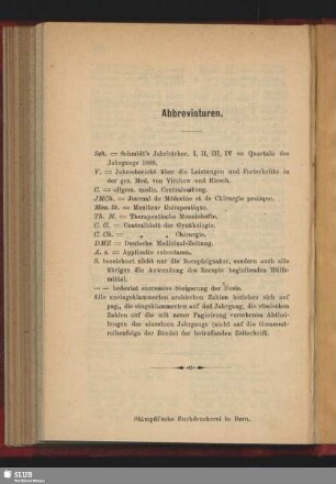 Abbreviaturen