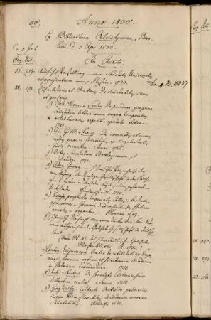 Ex Bibliotheca Oelrichsiana, Berolini, d. 3 Apr. 1800.