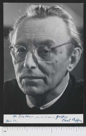 Porträtaufnahme Carl Orff