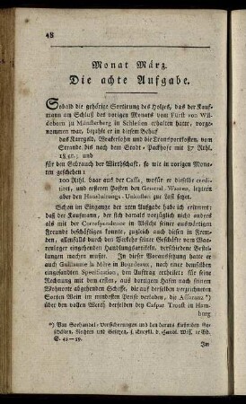 Monat März. Die achte Aufgabe. - Die zehnte Aufgabe.