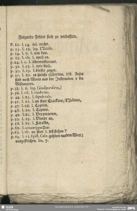 Folgende Fehler sind zu verbessern