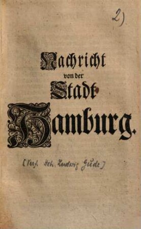 Nachricht von der Stadt Hamburg