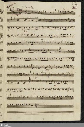 392. Aria: Fra Corni Trombe e Timpani / Gazzaniga, G.