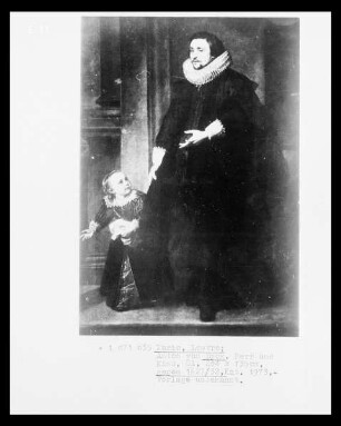 Porträt eines adligen Herren und eines Kindes, früher benannt als Porträt des Bruders von Rubens
