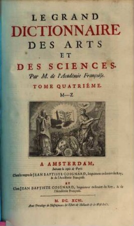 Le Grand Dictionnaire Des Arts Et Des Sciences, 4. M - Z