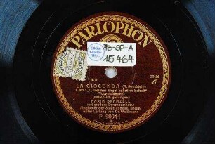 La Gioconda : I. Akt: "O, welcher Engel hat mich befreit" (Voce di donna) / (A. Pochielli)