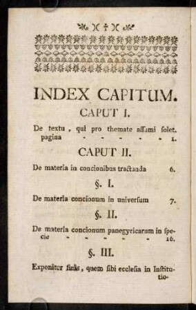 6v-8v, Index Capitum