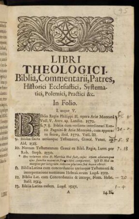 1-300, Libri Theologici