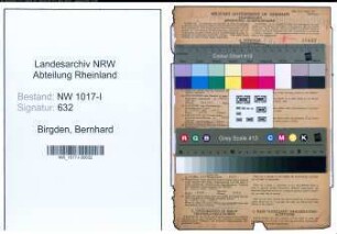 Entnazifizierung Bernhard Birgden , geb. 25.01.1906 (Vertreter)