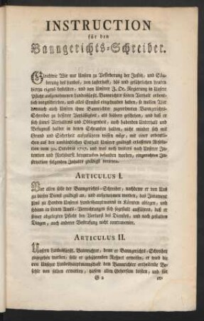 Articulus I. - Articulus XIV.
