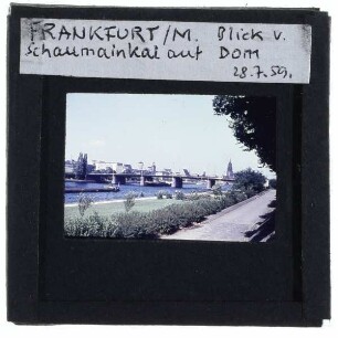 Frankfurt am Main, Alte Nikolaikirche,Frankfurt am Main, Kaiserdom St. Bartholomäus,Frankfurt am Main, Paulskirche,Main,Frankfurt am Main, Schaumainkai : Panorama