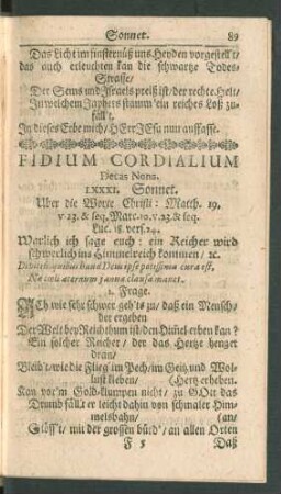 Fidium Cordialium Decas Nona. LXXXI. - XC.