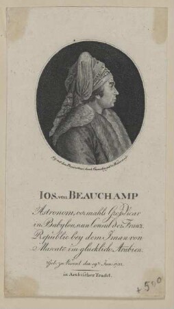 Bildnis des Ios. von Beauchamp