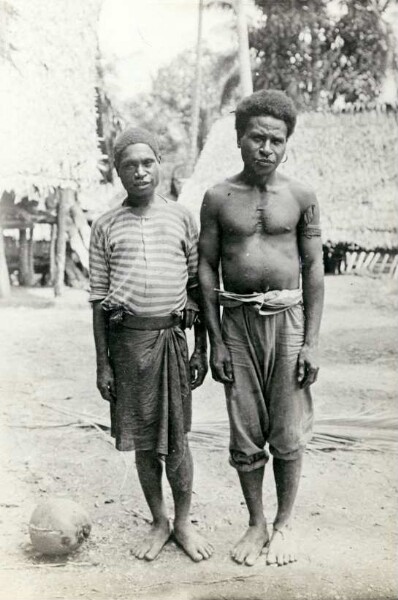 "Two boys who were served by Europeans"