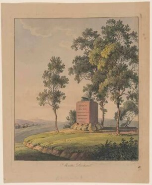 Denkmal für den französischen General der Befreiungskriege gegen Napoleon Jean Victor Moreau an Stelle seiner tödlichen Verwundung in der Schlacht bei Dresden am 27. August 1813 in Räcknitz südlich von Dresden