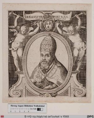 Bildnis Papst Urban VIII. (Maffeo Barberini) (reg. 6. 8. 1623 - 29. 7. 1644)