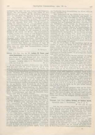 538-541 [Rezension] Thimme, Karl, Luthers Stellung zur Heiligen Schrift