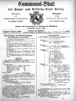 1874,9: No. 9, 1. März 1874