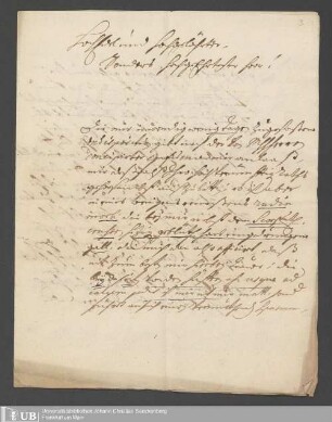 Briefe von Verwandten an Johann Hartmann Senckenberg